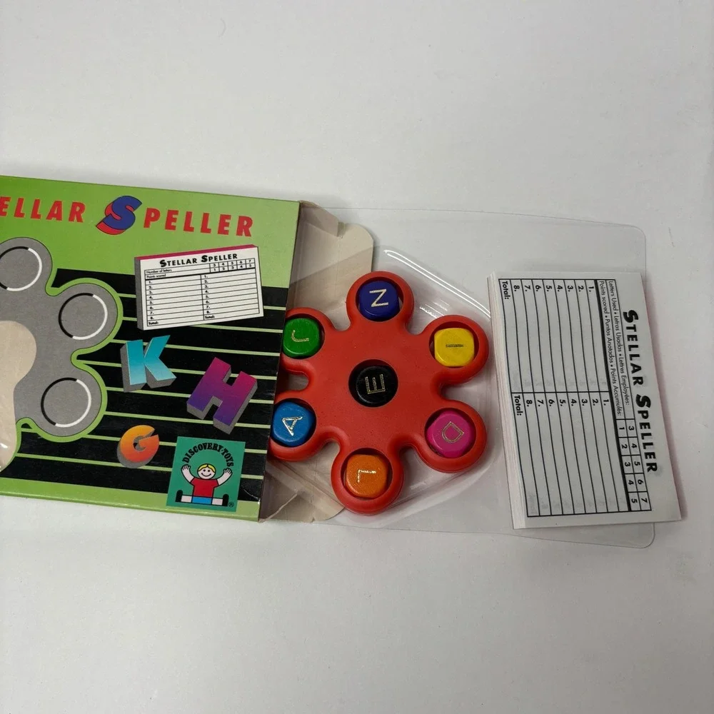 Vintage 1993 Discovery Toys‎ Stellar Speller Word Spelling Game 4000 Retro 90s